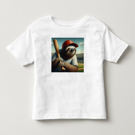 スロース野球選手 トドラーTシャツ (正面)