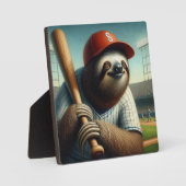 スロース野球選手 フォトプラーク (正面)