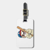 スロース野球選手 ラゲッジタグ (正面縦)