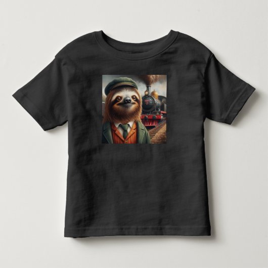 スロース鉄道技師 トドラーTシャツ (正面)