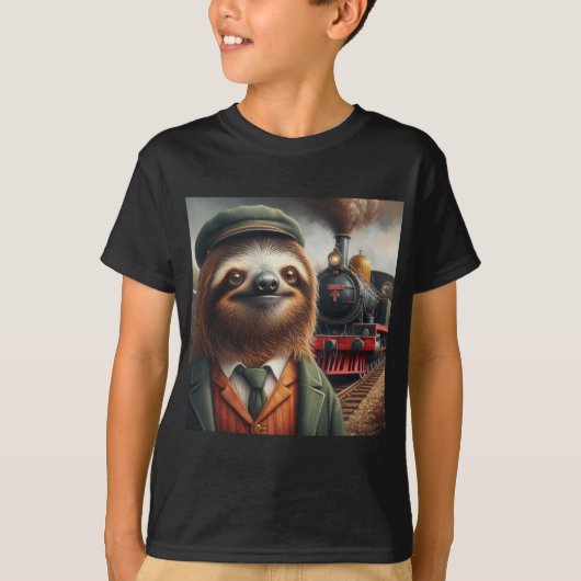 スロース鉄道技師 Tシャツ (正面)