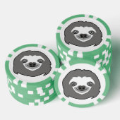 スロース顔 ポーカーチップ (積み重ね)