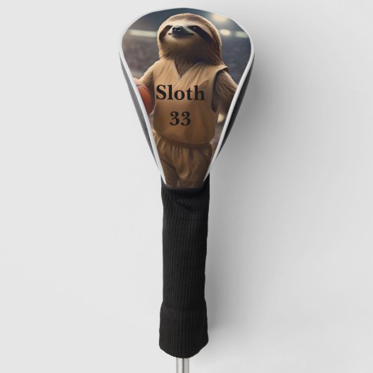 スロース33バスケットボールプレーヤー、 ゴルフヘッドカバー (正面)