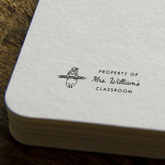 スロース – カスタム先生名簿教室 ラバースタンプ