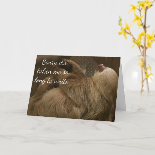 スロース カード (黄色い花)