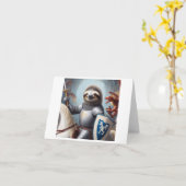 スロース・ナイト・ファイティング・ドラゴン カード (黄色い花)