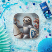 スロース・ナイト・ファイティング・ドラゴン ペーパープレート (パーティー)