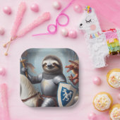 スロース・ナイト・ファイティング・ドラゴン ペーパープレート (パーティー)