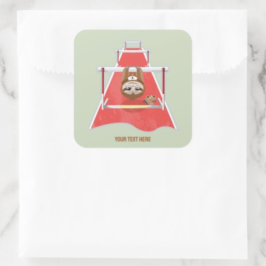 スロース・ハードルズ競走の種族 スクエアシール (バッグ)