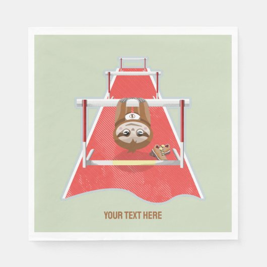 スロース・ハードルズ競走の種族 スタンダードランチョンナプキン (正面)