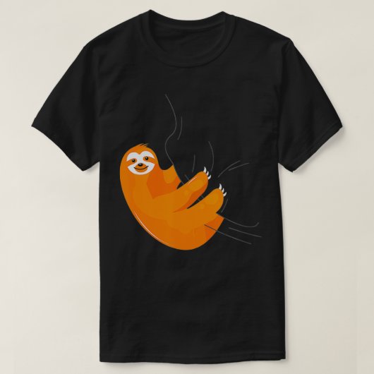 スロース・パジャマsleepwear niggown sloth gift tシャツ (デザイン正面)