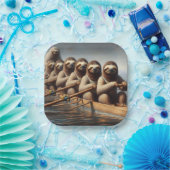 スロース・ローイング・チーム ペーパープレート (パーティー)