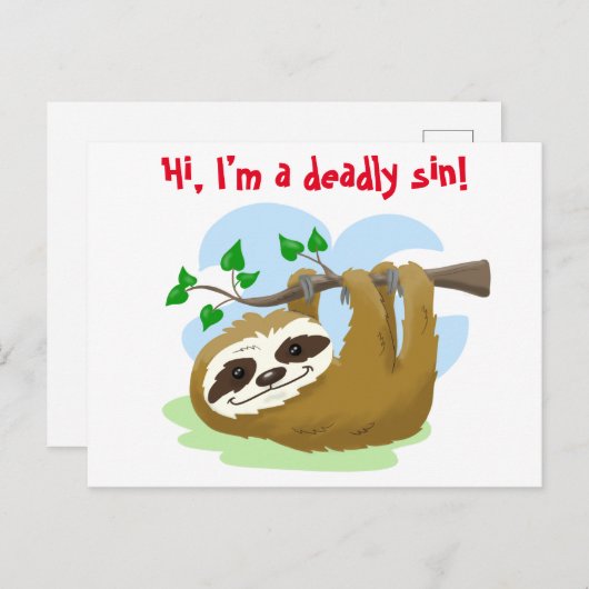 スロース:最も恐ろしい罪 ポストカード (正面/裏面)