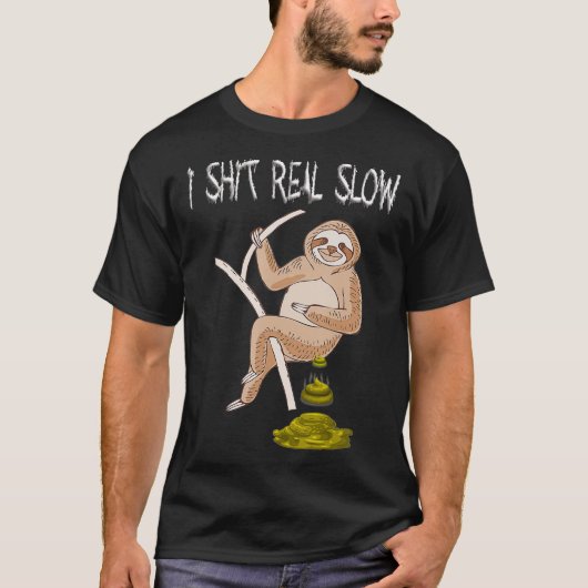 スロースIダンプ実在スロージャングルアニマルツリー登山 Tシャツ (正面)