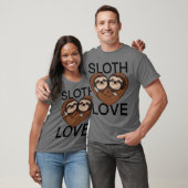 スロースLOVE  楽しい Tシャツ (ユニセックス)