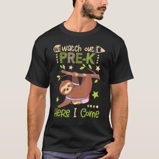スロースPreKを見てこ来こ Tシャツ (正面)
