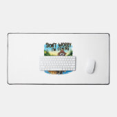 スロースTシャツ – 心配な来い デスクマット (キーボード&マウス)