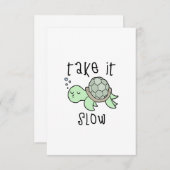 スロータメやる気を起こさせるキュートギフトGood Positive サンキューカード (正面/裏面)