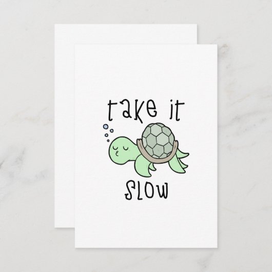 スロータメやる気を起こさせるキュートギフトGood Positive サンキューカード (正面/裏面)