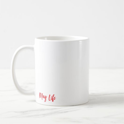 スローダウンおもしろいスロースデザイン コーヒーマグカップ (左)