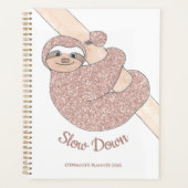 スローダウンかわいいナマケモノ プランナー手帳 (正面)