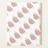 スローダウンかわいいナマケモノ プランナー手帳 (裏面)