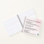 スローダウンしている – 素晴らし勇気付けられる詩 ノートブック (内部)