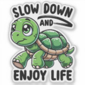 スローダウンと楽しむライフ シール (正面)