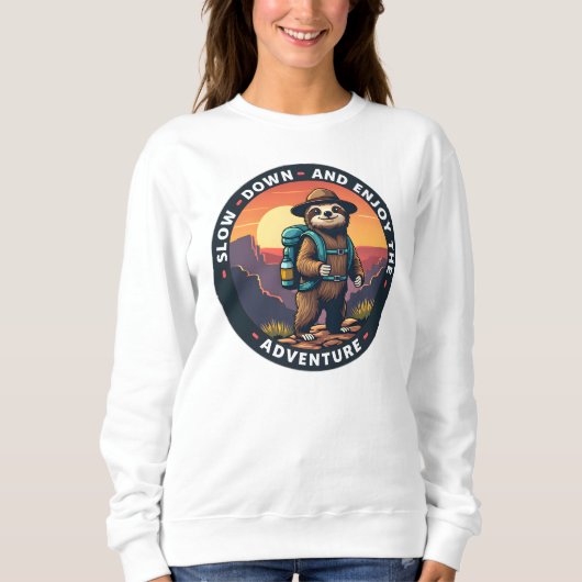 スローダウンと楽しむ冒険 スウェットシャツ (正面)
