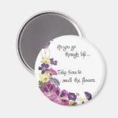 スローダウンと生活に対する日々の思い出楽しむ マグネット (正面/裏面)