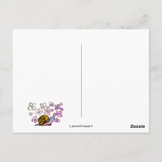 スローダウンはがき ポストカード (裏面)