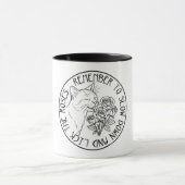 スローダウンを覚えてバラKITTY CAT MUG マグカップ (中央)