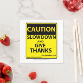 スローダウン与え感謝していする スタンダードカクテルナプキン (インサイチュ)