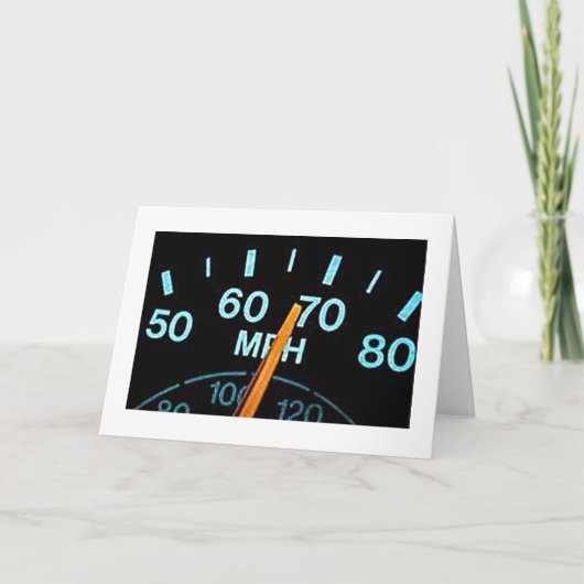 スローダウン楽しむ/ **40th**誕生日 カード (正面)