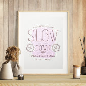 スローダウン練習ヨガ ポスター