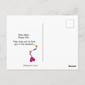 スローダウン_はがき ポストカード (裏面)