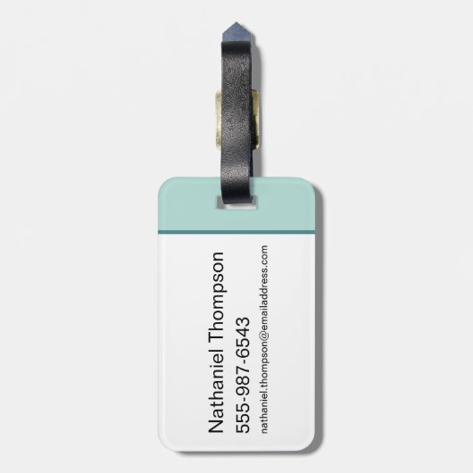 スローダウン、アインタイムズスクエア – 白い蓮 ラゲッジタグ (裏面縦)