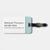 スローダウン、アインタイムズスクエア – 白い蓮 ラゲッジタグ (裏面横)