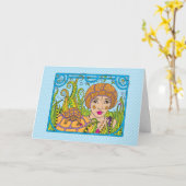 スローダウン_グリーティングカード カード (黄色い花)