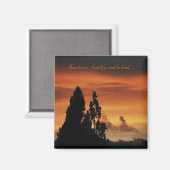 スローダウン、シンプル化、そして優しくすること…... マグネット (正面/裏面)