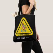 スローダウン |スロおもしろいス乗馬スクーターテンプレート トートバッグ (クローズアップ)