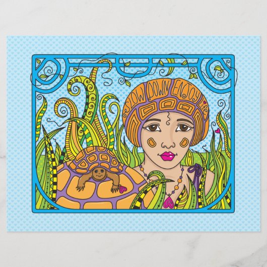 スローダウン_フラット紙シート11"x8.5" (正面)