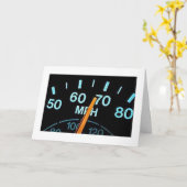 スローダウン/楽しむ誕生日（高速ドライバ用） カード (黄色い花)