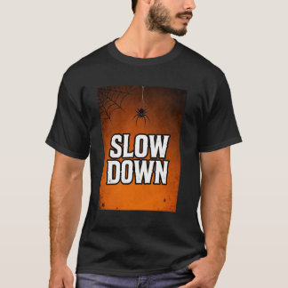 スローダウン 面白い レトロ 日没 Tシャツ