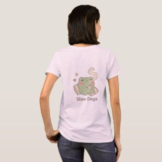 スローデイズカエル女子Tシャツ | かわいいカワイイTee Tシャツ