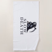 スローデス エッセンシャルTシャツ ビーチタオル (正面)