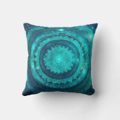 スロートチャクラターコイズマンダラ クッション (裏面)