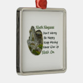 スロートフォトスロッやる気を起こさせるトことわざ メタルオーナメント (右)