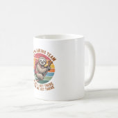 スローハイキングチーム 到着するまで待ってね コーヒーマグカップ (正面右)
