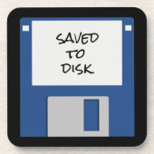 スローバッおもしろいクコンピュータフロッピーディスク コースター (正面)